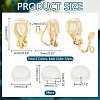   304 Stainless Steel Clip-on Earring Findings STAS-PH0005-65-2