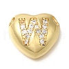 Rack Plating Brass Micro Pave Cubic Zirconia Pendants KK-I722-04G-W-1