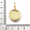 Brass Micro Pave Cubic Zirconia & Enamel Pendants KK-R222-12G-01-3