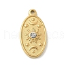 304 Stainless Steel Rhinestone Pendants STAS-I322-46G-1