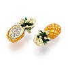 Rack Plating Alloy Rhinestone Pendants PALLOY-T090-48-2