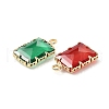 Brass with K9 Glass Pendants KK-C024-30KCG-3