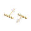 925 Sterling Silver Stud Earrings EJEW-S243-02G-2