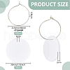 BENECREAT 50Pcs Acrylic Round Sheet Pendants DIY-BC0014-03A-2