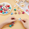DICOSMETIC Animal Theme Wood European Beads WOOD-DC0001-22-3
