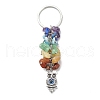 Chakra Natural Gemstone Chip Bead Keychain KEYC-JKC00415-02-2