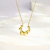 Stainless Steel Sun Pendant Necklace with Cable Chains LV0006-1-4