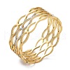 Crystal Rhinestone Infinity Multi-layer Hinged Bangle BJEW-M313-03A-G-1