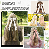 CRASPIRE Big Bowknot Polyester Alligator Hair Clips AJEW-CP0008-42B-01-6
