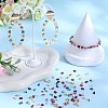 SUNNYCLUE 800Pcs 10 Colors 2-Hole Opaque Glass Seed Beads SEED-SC0001-45-4