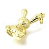 Brass Micro Pave Cubic Zirconia Pendants KK-V007-21G-2