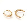 Brass Hoop Earring Finding KK-N261-53G-2
