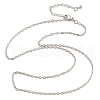 Brass Cable Chains Necklaces for Women NJEW-D302-47P-4