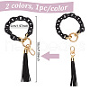 GOMAKERER 2Pcs 2 Colors Acrylic with Alloy Decorations DIY-GO0002-09-2