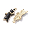 Alloy Enamel Pendants ENAM-O001-08K-G-2