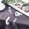 Globleland 48Pcs 2 Style  Transparent Plastic Anti-slip Tablecloth Clips AJEW-GL0002-15-4