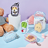   6Pcs 6 Colors Portable Travel Transparent Plastic Zipper Bags with Alloy Clasps ABAG-GA0001-29A-5