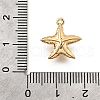 Brass Pave Clear Cubic Zirconia Charms KK-C096-14B-G-3