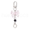 Acrylic Bowknot Pendant Decorations HJEW-JM02556-1