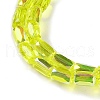 Electroplate Glass Beads Strands GLAA-Q101-02A-AB06-3