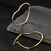 Simple Romantic Stainless Steel Heart Hoop Earrings XB0293-4