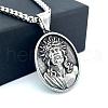 Greek Mythology Stainless Steel Jesus Pendant Men Necklaces IJ0536-4