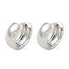 Brass Hoop Earrings EJEW-D320-19P-4