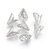 Non-Tarnish 2-Petal 304 Stainless Steel Bead Caps STAS-P221-15P-1