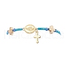 6Pcs Adjustable Nylon Cord Braided Beads Bracelets BJEW-MZ00168-5