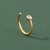304 Stainless Steel Crystal Rhinestone Hoop Nose Rings WG032BD-08-1