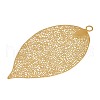 304 Stainless Steel Etched Metal Embellishments Pendants STAS-H236-02G-01-2