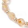 Natural Citrine Beads Bracelets BJEW-JB11223-3