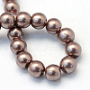 Baking Painted Pearlized Glass Pearl Round Bead Strands X-HY-Q003-10mm-78-4