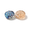 Electroplated Glass Beads EGLA-H002-B-M-2
