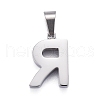 304 Stainless Steel Letter Pendants STAS-H127-R-P-2