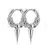 Non-Tarnish 304 Stainless Steel Hoop Earrings PW-WG23967-05-1