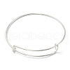 Adjustable Iron Expandable Bangle Making BJEW-YW0001-06S-2