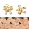 Brass Micro Pave Cubic Zirconia Charms KK-C092-01G-3