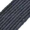 Frosted Natural Obsidian Beads Strands G-K389-C44-01-2