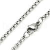 304 Stainless Steel Arabic Elements Flower Pendant Box Chain Necklaces NJEW-D089-01P-01-3