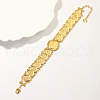 Elegant Brass Coin Ladies Link Chain Bracelets for Women PG3395-4
