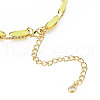 Brass Micro Pave Cubic Zirconia Link Chain Bracelet for Women BJEW-T020-05G-01-3