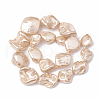Shell Pearl Beads Strands BSHE-Q031-15F-2