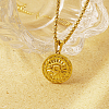 Stylish Stainless Steel Eye of Ra Pendant Necklaces for Women Daily Wear FX5190-1-1