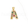 Brass Micro Pave Cubic Zirconia Pendants PW-WG10C3A-15-1