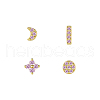 4 Pcs Elegant S925 Sterling Silver Stud Earrings ZH2190-4