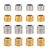 Unicraftale 16Pcs 4 Styles Ion Plating(IP) 304 Stainless Steel European Beads STAS-UN0061-08-1