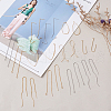 Brass Stud Earring Findings KK-TA0007-75-7