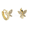 S925 Sterling Silver Butterfly Hoop Earrings CE0545-1-3