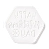 Mother's Day Theme DIY Pendant Silicone Molds DIY-P053-10-2